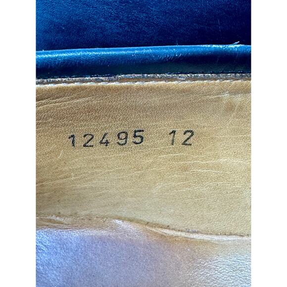 Magnanni for Neiman Marcus Leather Penny Loafers Black Men's Size 12 - 12495 - Picture 8 of 11